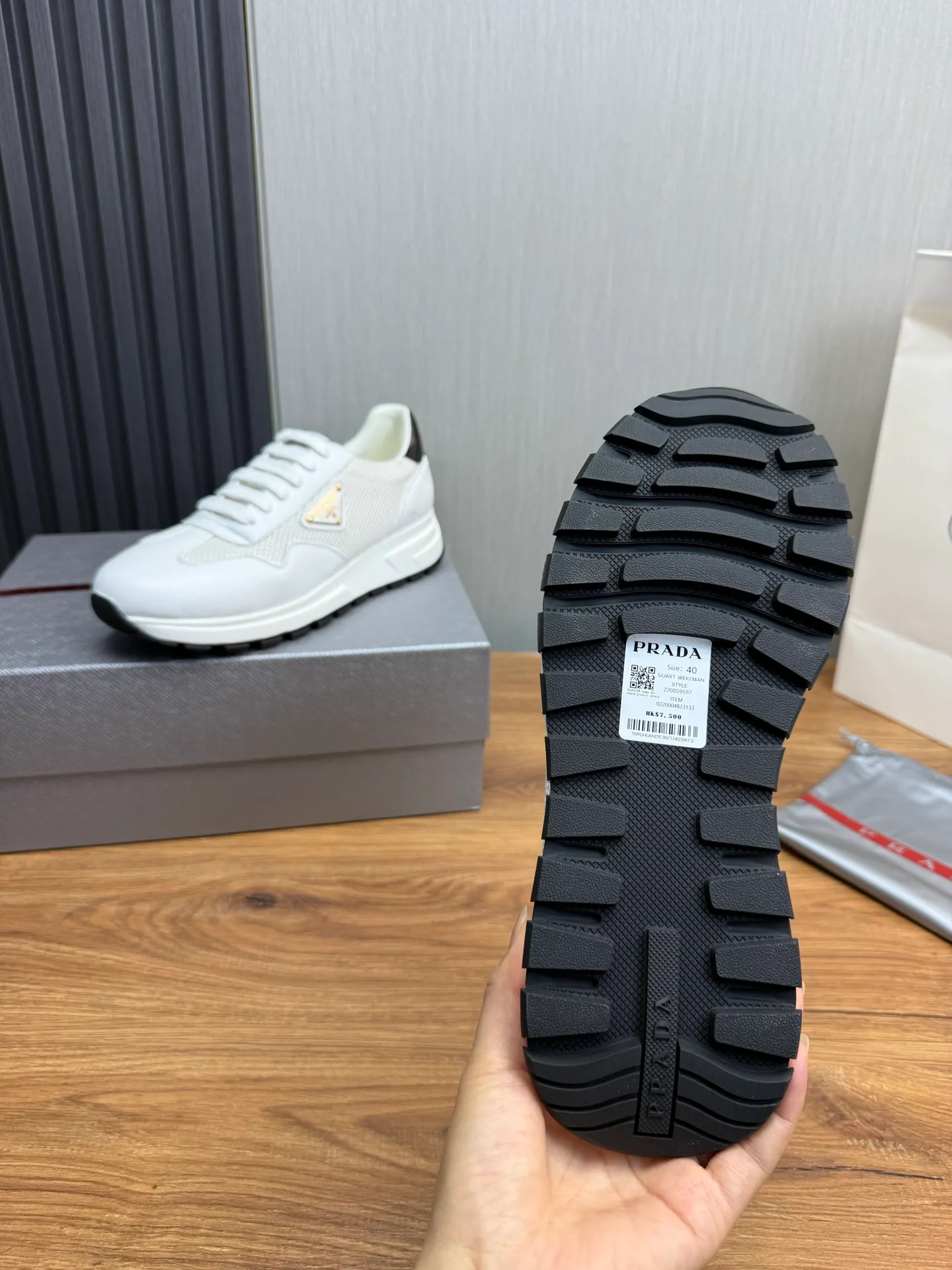 Men's shoes 💰560💰 [PRADA] Men's shoes are popular in the counter, official website is synchronized, 1 high-quality shipment ✔️Original cowhide mesh + cowhide lining, 1🆚1 replica, original sole, 38-45 (45 customized, non-refundable)